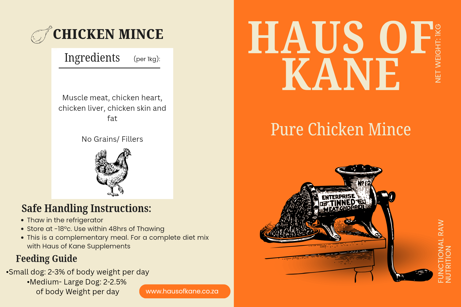 Haus of Kane Chicken Mince