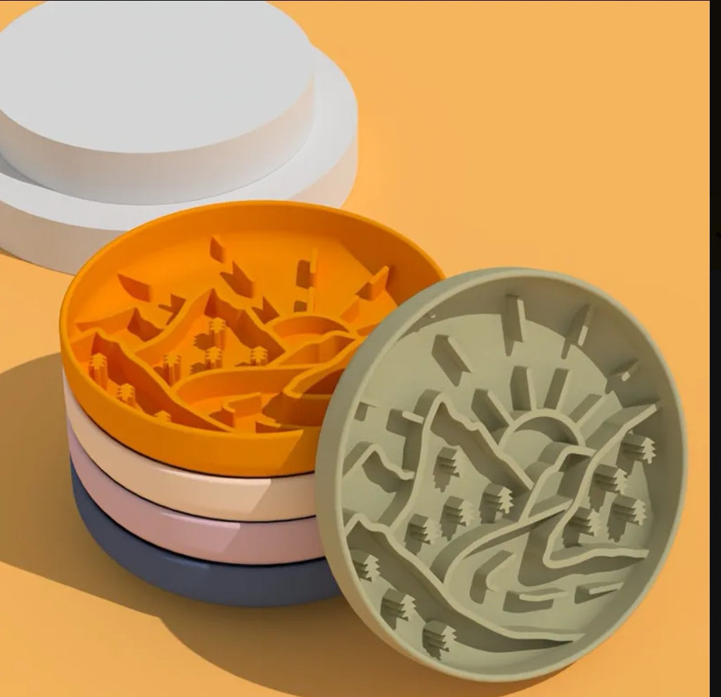 Slow Feeder Silicone Bowls