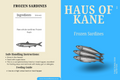 Haus of Kane Frozen Sardines