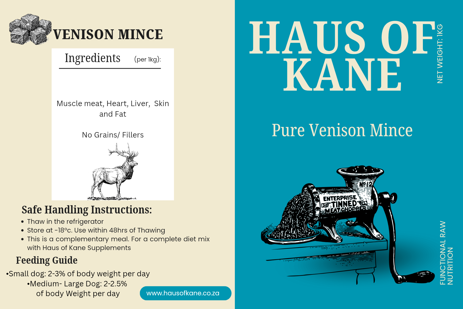 Haus of Kane Venison Mince