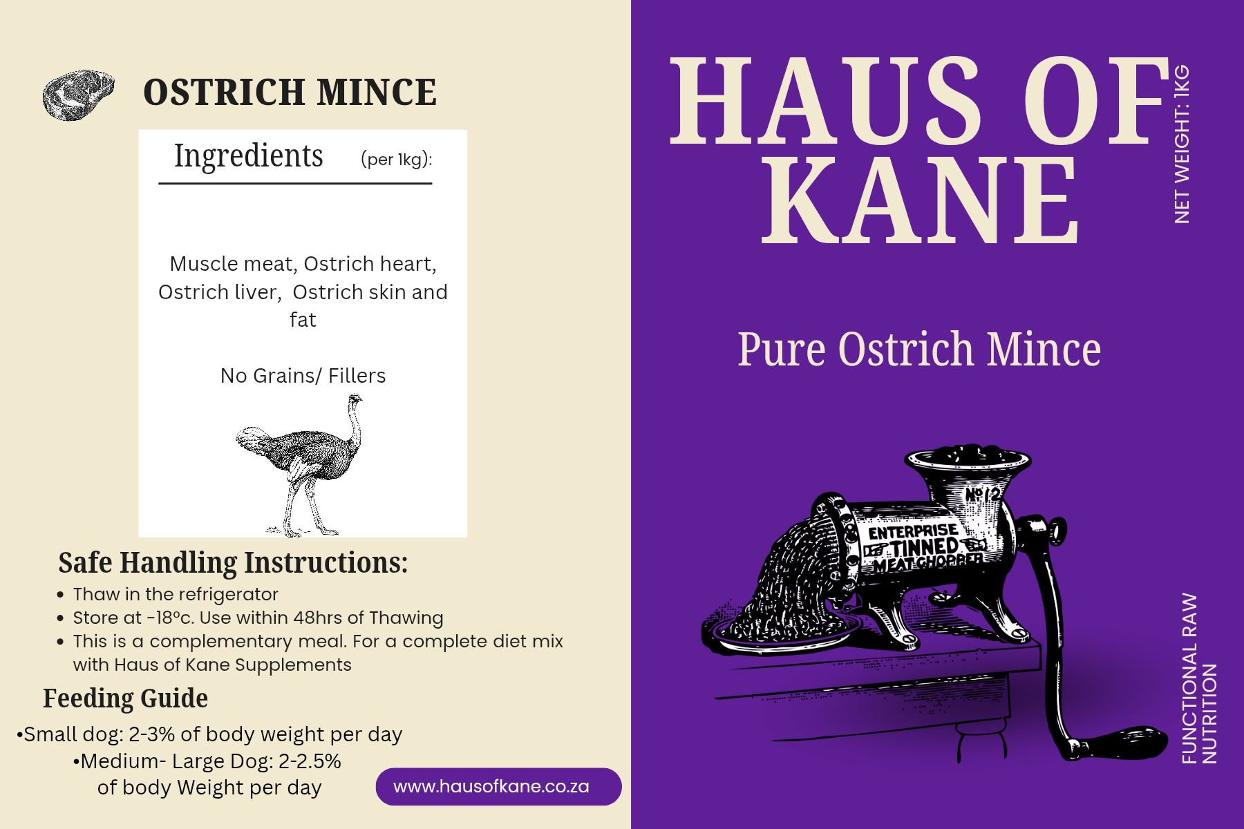 Haus of Kane Ostrich Mince