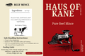 Haus of Kane Beef Mince
