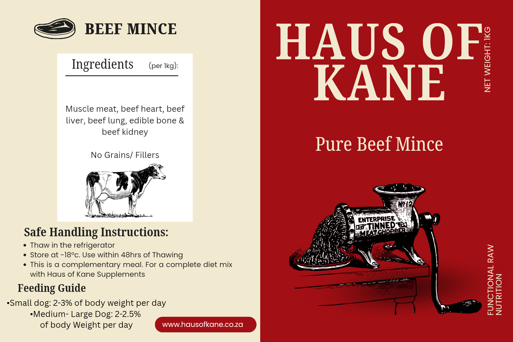 Haus of Kane Beef Mince